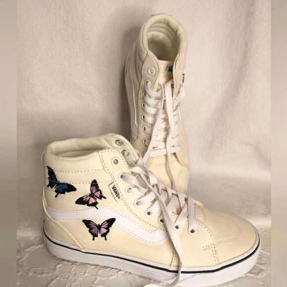 Vans Adult Filmore Hi Embroidered Butterflies - Picture 1 of 4